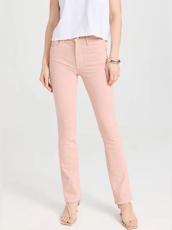 MOTHER Denim - MOTHER SUPERIOR The Insider Hover The Devil May Care Sz 24 Peach Parfait NWT